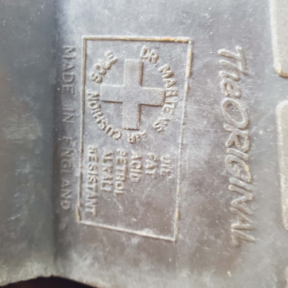 Dr. Martens Burgundy Leather Oxfords Shoes - Picture 11 of 13